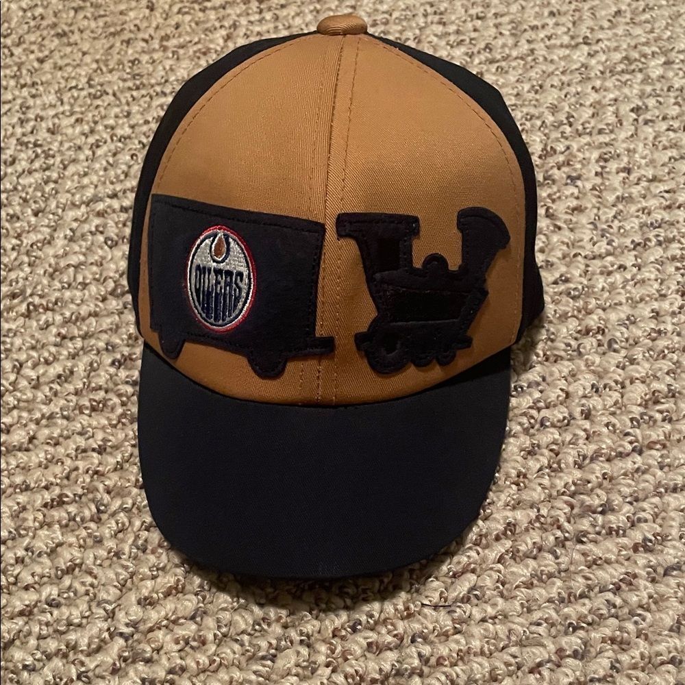 American Needle Kids Train Cap - Tan and Black